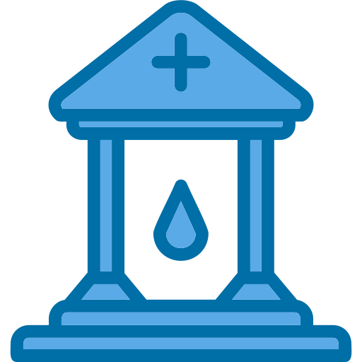 banco de sangre Generic Blue icono