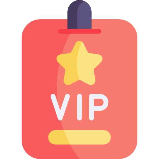 vip pass Kawaii Flat icon