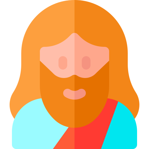jezus Basic Rounded Flat icoon