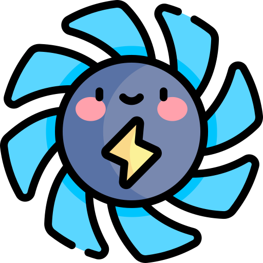 Turbine Kawaii Lineal color icon
