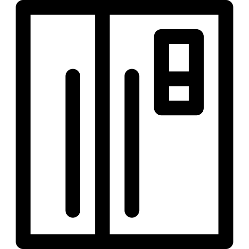 frigorífico Basic Rounded Lineal Ícone