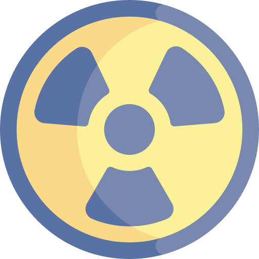 Радиоактивность Kawaii Flat иконка