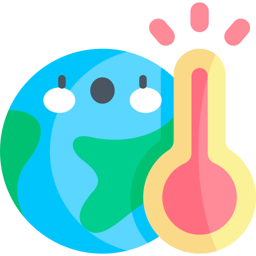 地球温暖化 Kawaii Flat icon