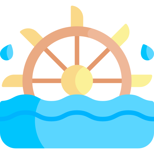 水車 Kawaii Flat icon
