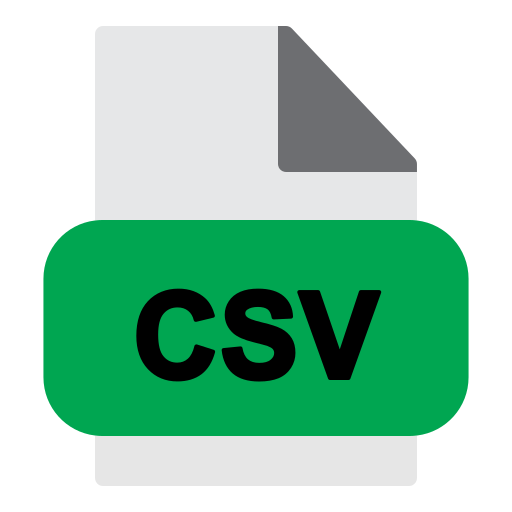 csv-datei Generic Flat icon