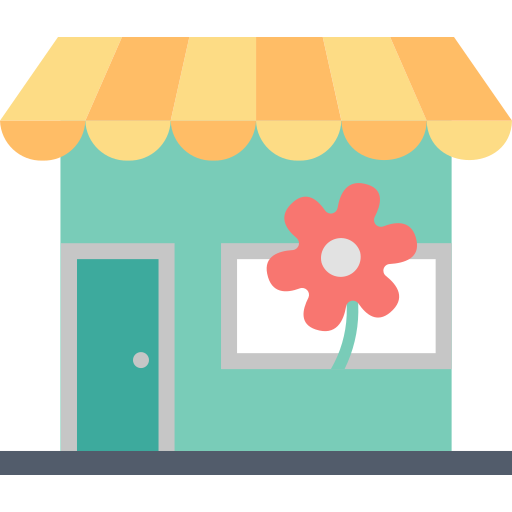 bloemenwinkel Generic Flat icoon
