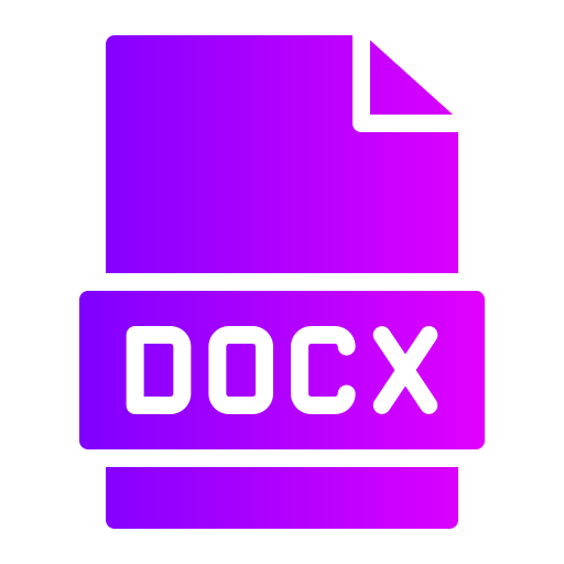 docx Generic Flat Gradient ikona