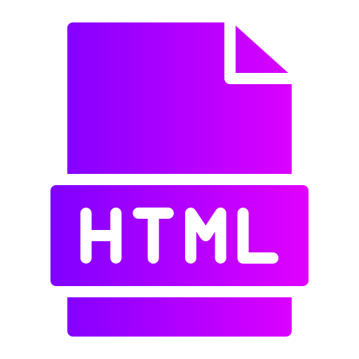 html Generic Flat Gradient icon