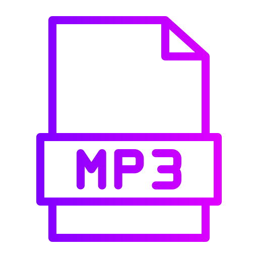 mp3 Generic Gradient icon