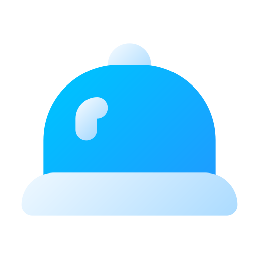 serveerschotel Generic Flat Gradient icoon
