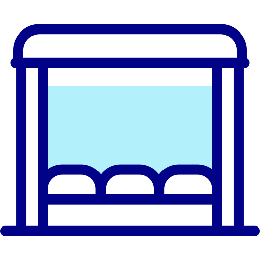 stazione degli autobus Detailed Mixed Lineal color icona