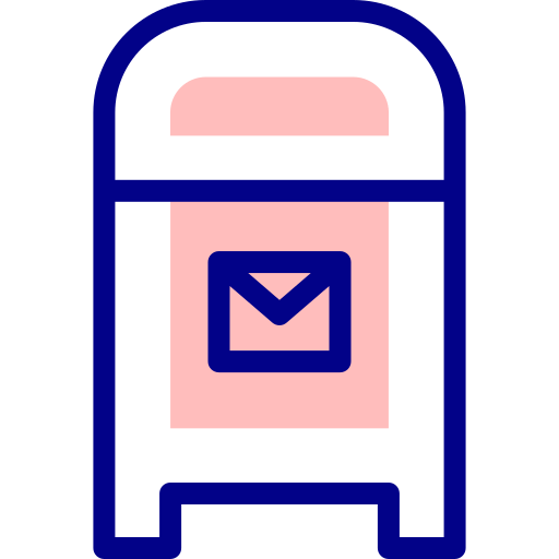 Mailbox Detailed Mixed Lineal color icon