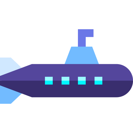 Łódź podwodna Basic Straight Flat ikona