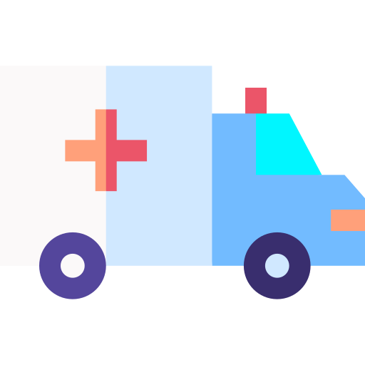 ambulans Basic Straight Flat ikona