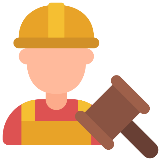 Labour law Juicy Fish Flat icon