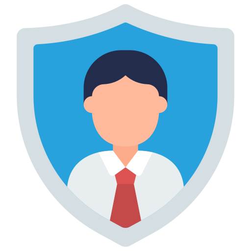 Personal security Juicy Fish Flat icon