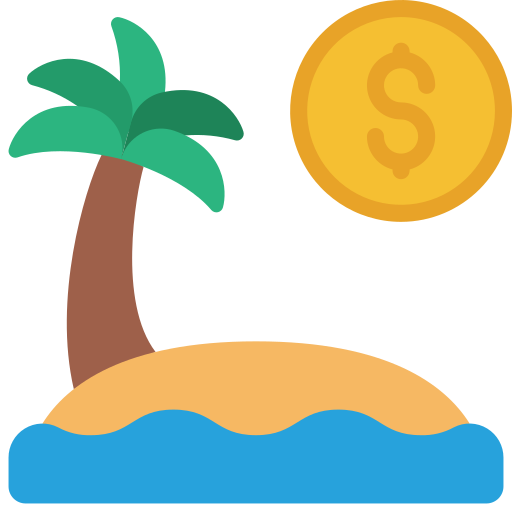 vakantie Juicy Fish Flat icoon