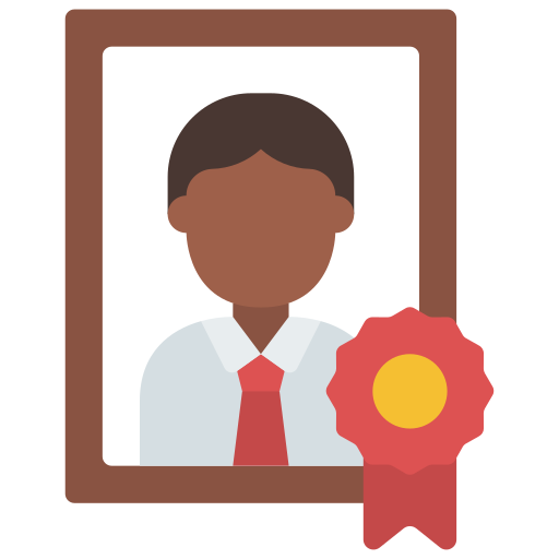 Employee of the month Juicy Fish Flat icon