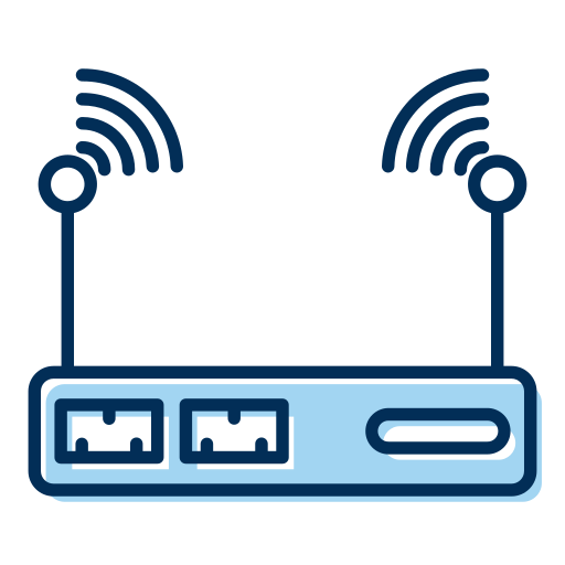 Router Generic Blue icon