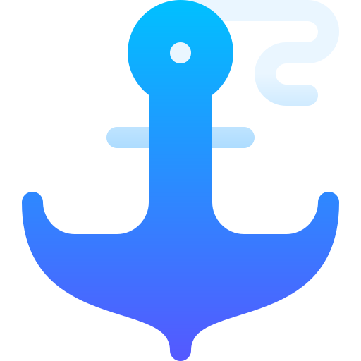 Anchor Basic Gradient Gradient icon