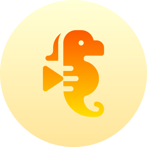 Seahorse Basic Gradient Circular icon