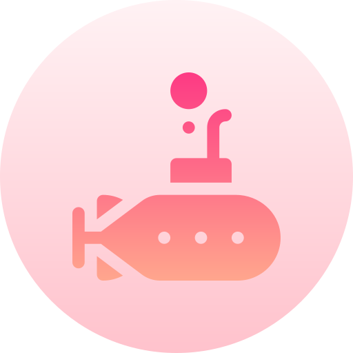 잠수함 Basic Gradient Circular icon