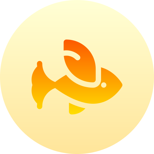 pesce volante Basic Gradient Circular icona