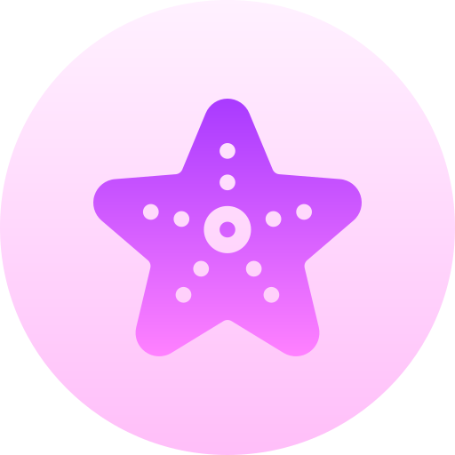 ヒトデ Basic Gradient Circular icon