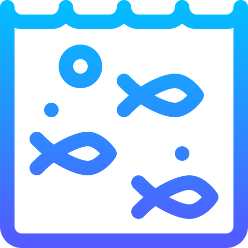 생선 Basic Gradient Lineal color icon