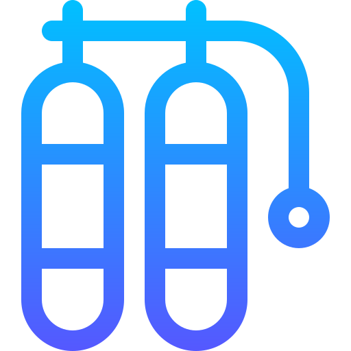tanque de oxígeno Basic Gradient Lineal color icono