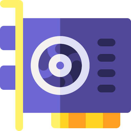 グラフィックスカード Basic Rounded Flat icon