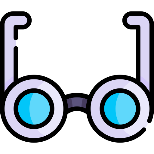 Eyeglasses Kawaii Lineal color icon