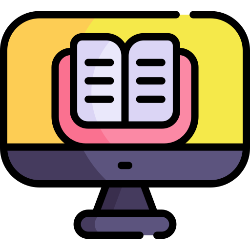 Online library Kawaii Lineal color icon
