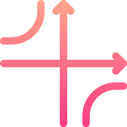 hipérbole Basic Gradient Lineal color icono