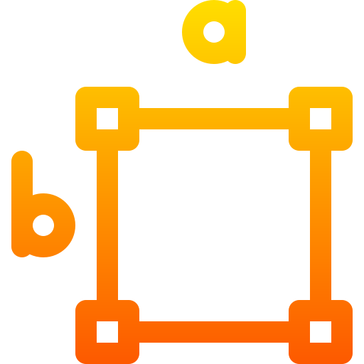 borde Basic Gradient Lineal color icono