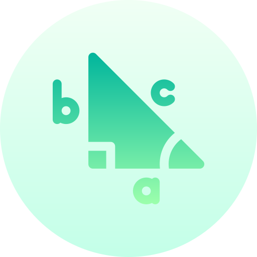 Pythagoras Basic Gradient Circular icon