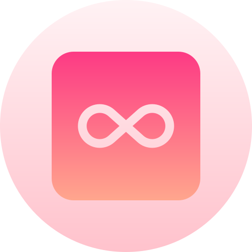 Infinity Basic Gradient Circular icon