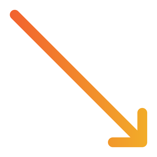斜めの矢印 Generic Gradient icon