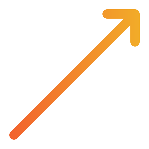 flecha diagonal Generic Gradient icono