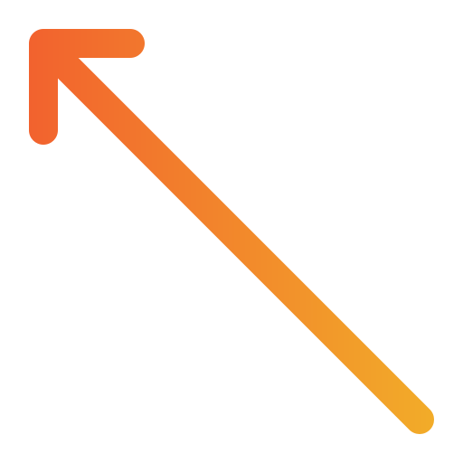 Diagonal arrow Generic Gradient icon