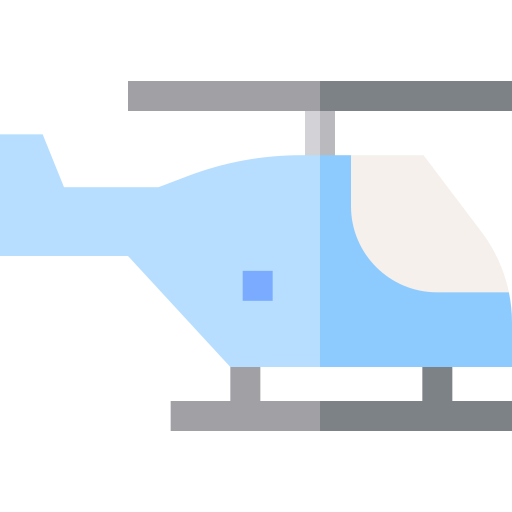 helicóptero Basic Straight Flat Ícone