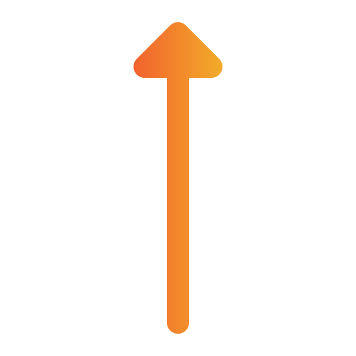 Up arrow Generic Gradient icon
