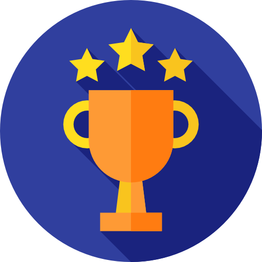 Trophy Flat Circular Flat icon