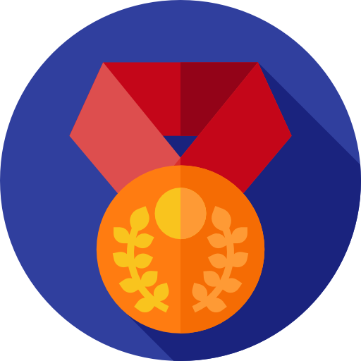 medaille Flat Circular Flat icon
