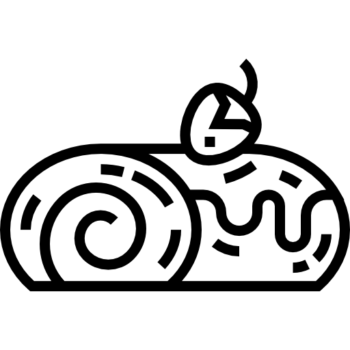 rotolo di torta Detailed Straight Lineal icona