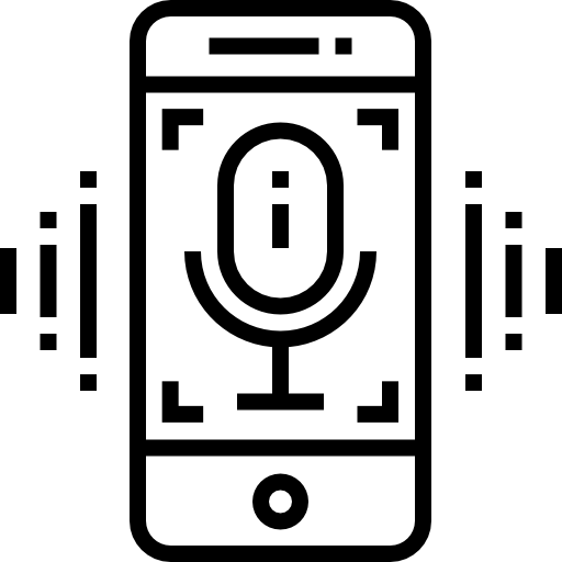 Voice control Detailed Straight Lineal icon