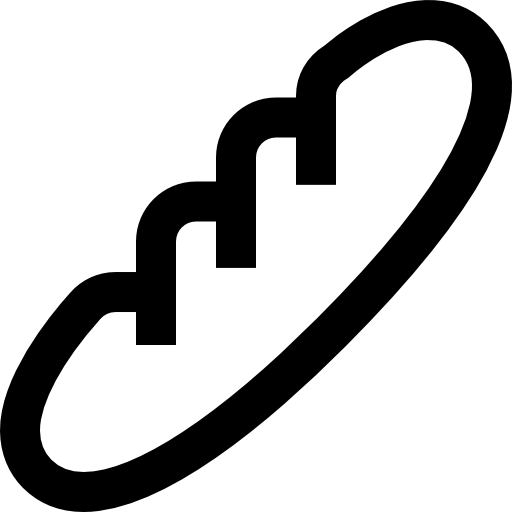 바게트 Super Basic Straight Outline icon