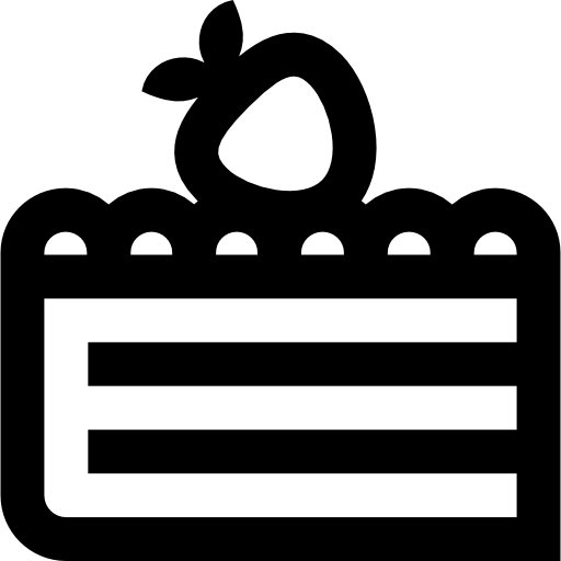 kuchen Super Basic Straight Outline icon