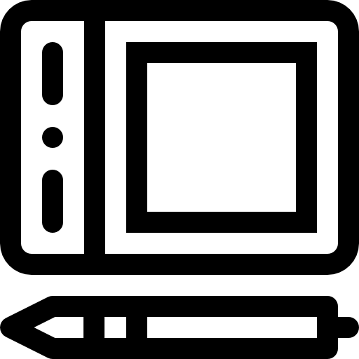 grafiktablet Basic Rounded Lineal icon