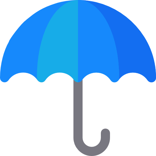 paraguas Basic Rounded Flat icono